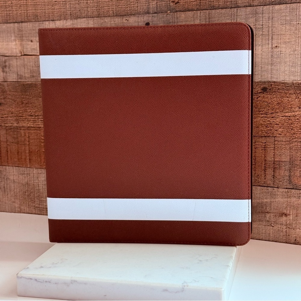 NWOT BCW 3 Inch Premium Brown Football Card Collectors Album 3 - Ring Binder - Picture 2 of 5